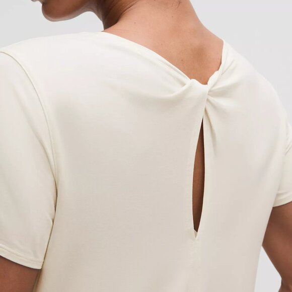 Lululemon Modal-Silk Twist-Back Short-Sleeve Shirt - Picture 2 of 4